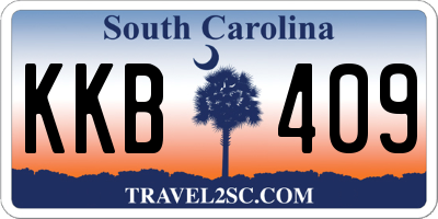 SC license plate KKB409