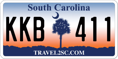 SC license plate KKB411