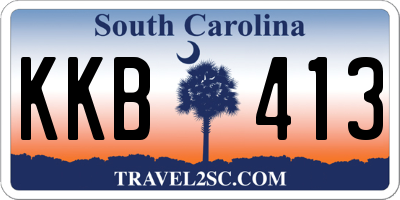 SC license plate KKB413