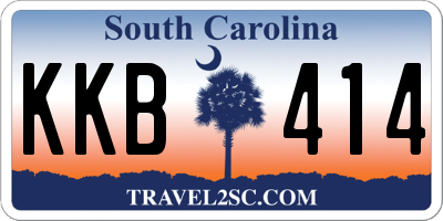 SC license plate KKB414