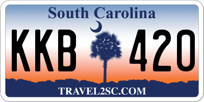 SC license plate KKB420