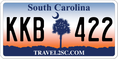 SC license plate KKB422