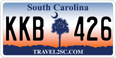 SC license plate KKB426