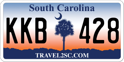 SC license plate KKB428
