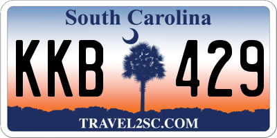 SC license plate KKB429