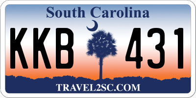 SC license plate KKB431