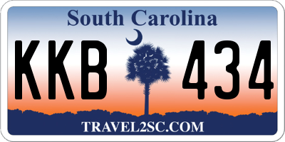 SC license plate KKB434