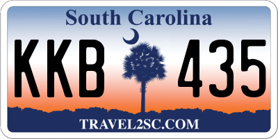 SC license plate KKB435