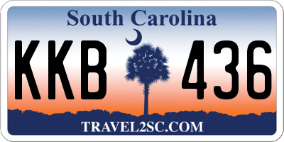 SC license plate KKB436