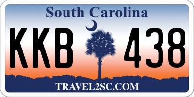 SC license plate KKB438