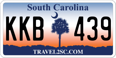 SC license plate KKB439