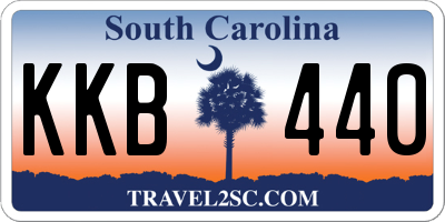 SC license plate KKB440