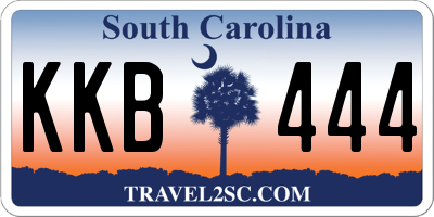 SC license plate KKB444