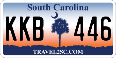 SC license plate KKB446