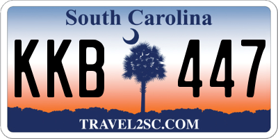 SC license plate KKB447