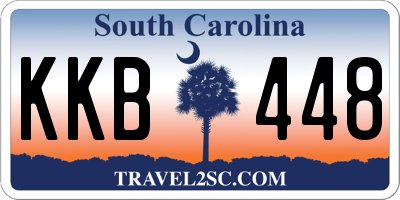 SC license plate KKB448