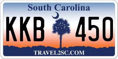 SC license plate KKB450