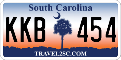 SC license plate KKB454
