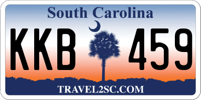 SC license plate KKB459