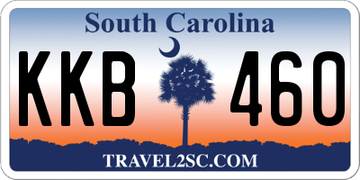 SC license plate KKB460