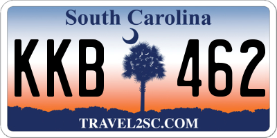SC license plate KKB462