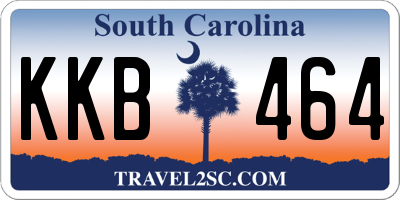SC license plate KKB464