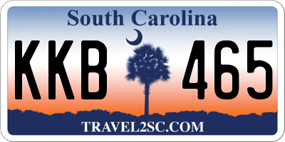 SC license plate KKB465