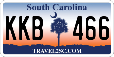 SC license plate KKB466
