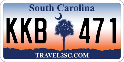 SC license plate KKB471