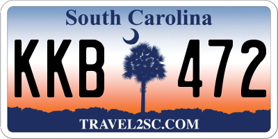 SC license plate KKB472
