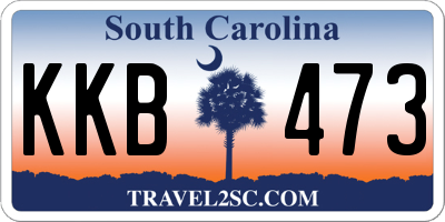 SC license plate KKB473