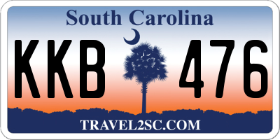 SC license plate KKB476