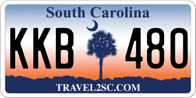 SC license plate KKB480