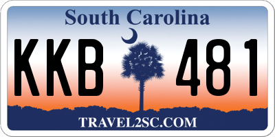 SC license plate KKB481