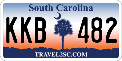 SC license plate KKB482