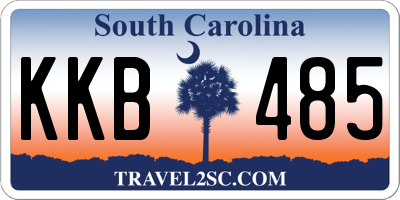 SC license plate KKB485