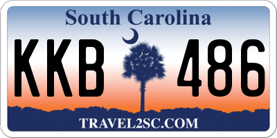 SC license plate KKB486