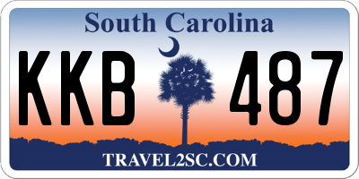 SC license plate KKB487