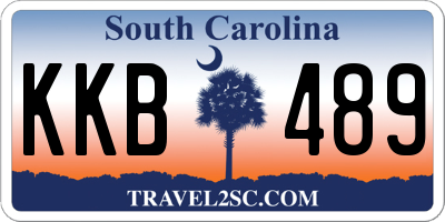 SC license plate KKB489