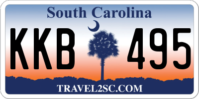 SC license plate KKB495