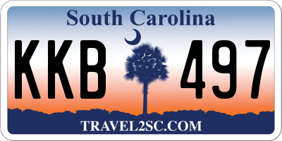 SC license plate KKB497