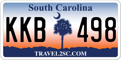 SC license plate KKB498