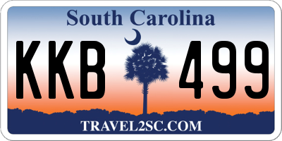 SC license plate KKB499