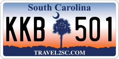 SC license plate KKB501