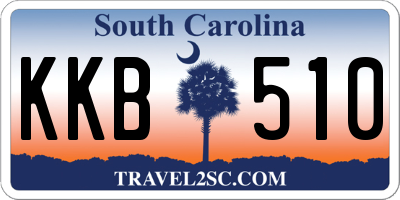 SC license plate KKB510