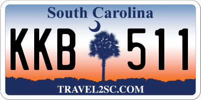 SC license plate KKB511
