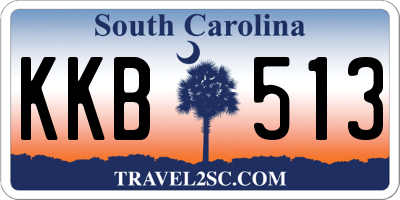 SC license plate KKB513