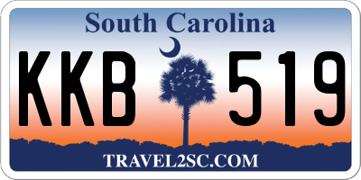 SC license plate KKB519