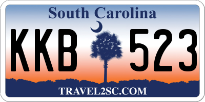 SC license plate KKB523