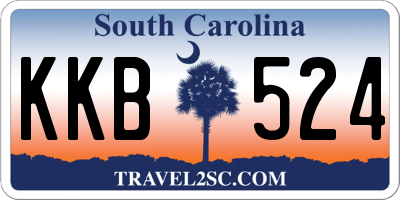 SC license plate KKB524